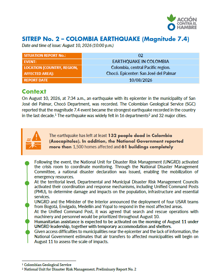 Captura de pantalla 2026 08 11 151740 - Publicaciones SITREP TERREMOTO